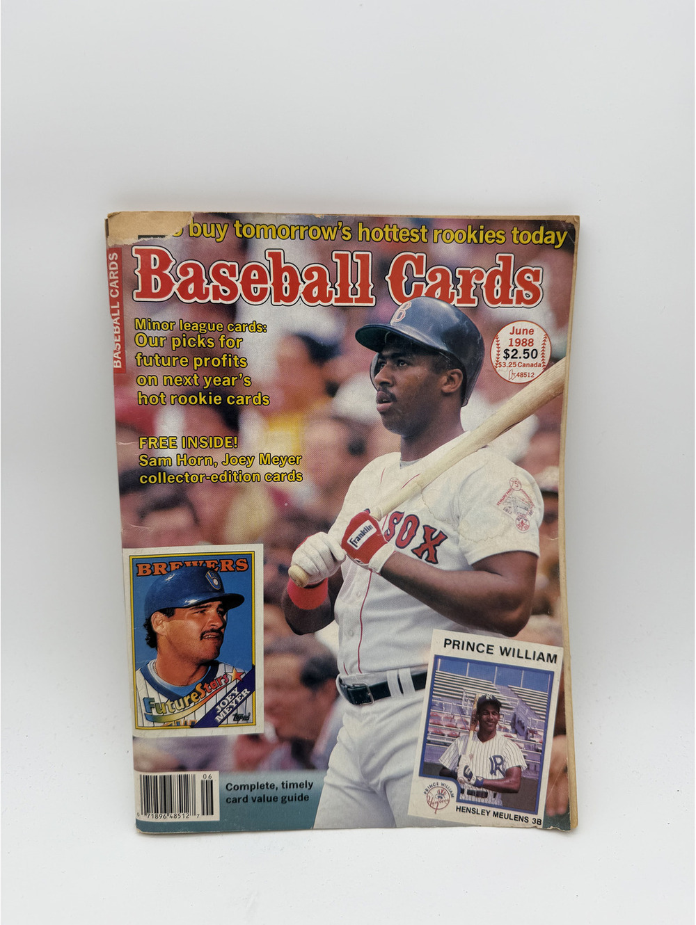 June 1988 Baseball Cards Magazine Featuring Rookie Picks and Collector Edition